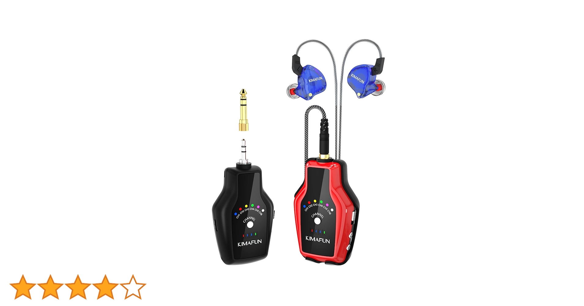 【値下げ】KIMAFUNワイヤレスインイヤーモニターシステム Kimafun 2.4gワイヤレスインイヤーモニタリングiemシステム